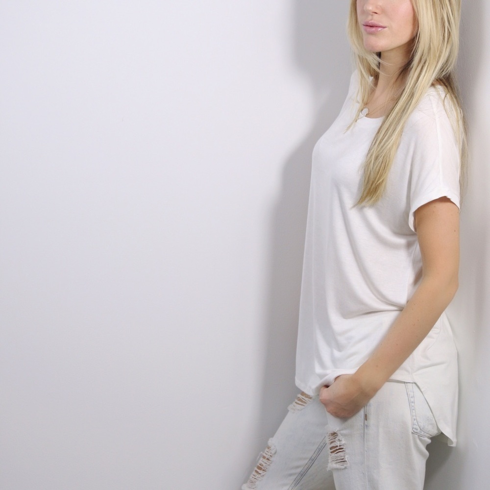 Soft Ivory White T Shirt - Picture 3 of 4